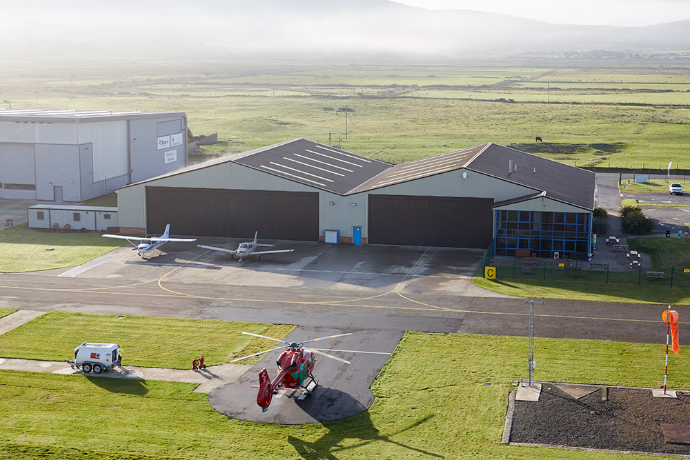 image of an aeroplane hangar
